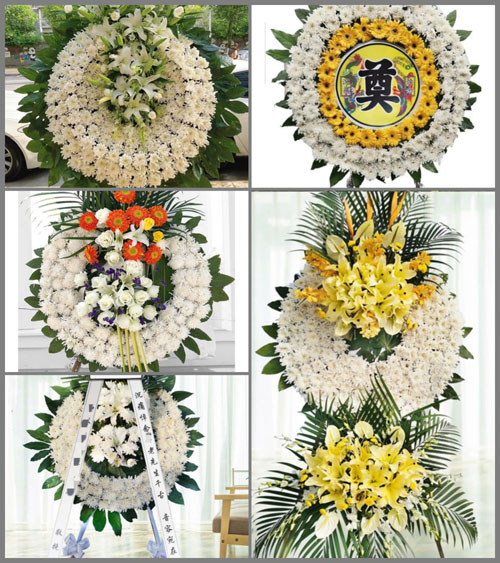 福建龙岩上杭县通贤乡上村村花圈速递